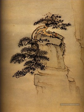  Mount Tableaux - Shitao vue du Mont Huang 1707 vieille encre de Chine